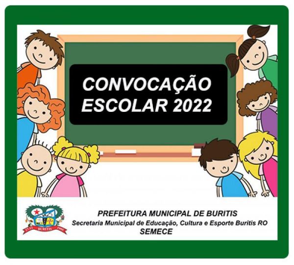 2ª Convocação dos alunos cadastrados na Escola Municipal de Educação Infantil Chapeuzinho Vermelho para o ano letivo de 2022, Edital 01/2022.