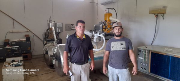 Secretário da Semagri de Buritis visita fábrica de nitrogênio em Ouro Preto do Oeste