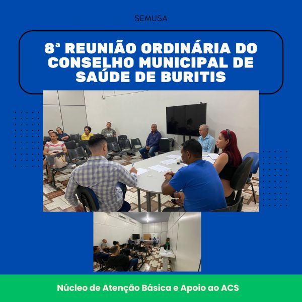 Conselho Municipal de Saúde de Buritis realiza 8ª reunião ordinária