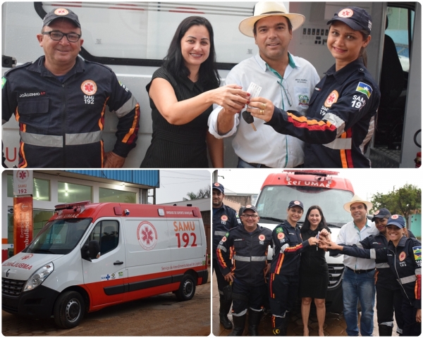 Prefeitura realiza entrega de Ambulância nova e moderna para o SAMU de Buritis