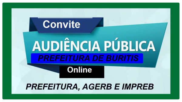 BURITIS - EDITAL DE CONVOCAÇÃO AUDIÊNCIA PÚBLICA
