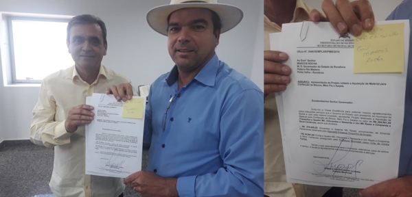 Deputado Chiquinho da Emater firma compromisso no valor de R$ 270 Mil com Prefeito de Buritis
