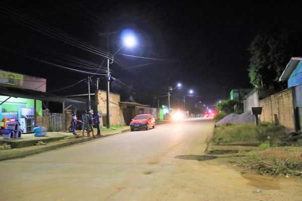 Ruas do setor 07 recebem iluminação pública com tecnologia LED
